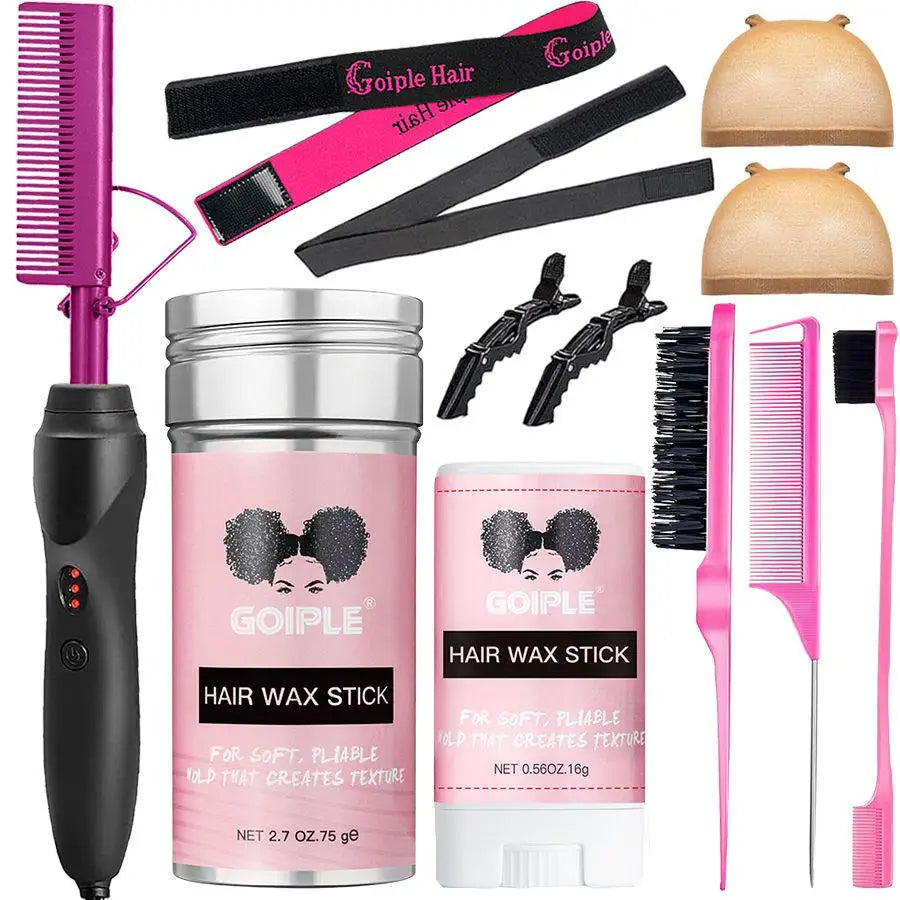 Commodity 2 In 1 Electric Comb Curling Iron Hair Tool