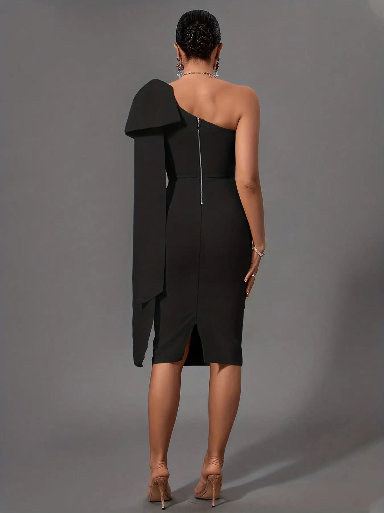 Ocstrade Bandage Dress Bodycon One Shoulder Evening Party