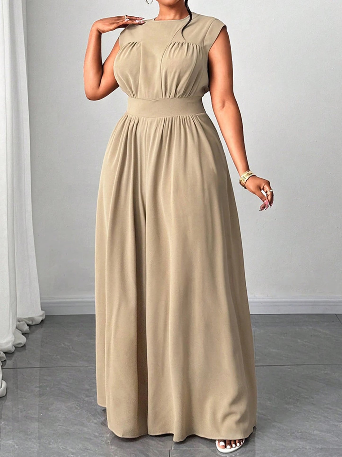 Craft of Weaving Women Floral Print Jumpsuit V-Neck Sleeveless