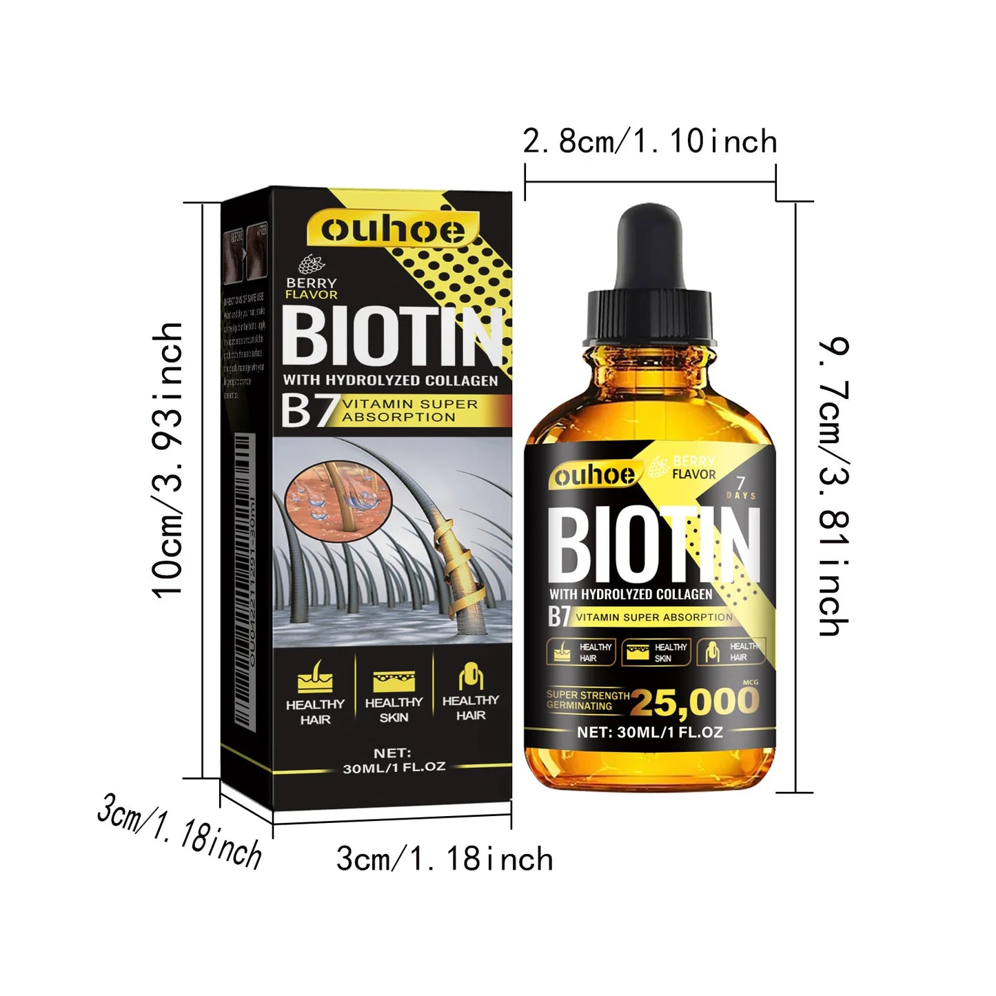 Ouhoe Collagen B7 Hair Growth Serum For Scalp Moisture Repair
