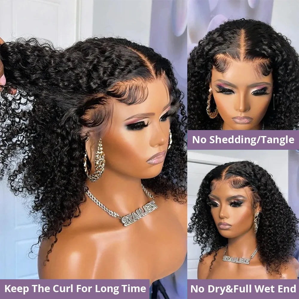 Brazilian Remy Deep Wave Lace Front Wig Glueless Ready