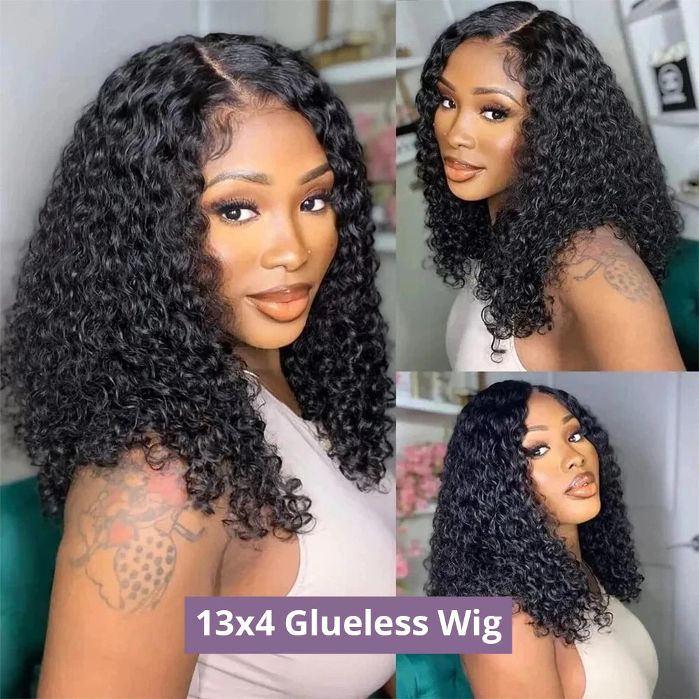 Brazilian Remy Deep Wave Lace Front Wig Glueless Ready