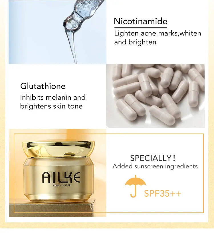 AILKE Dark Spot Corrector Facial Cream SPF 35 Brightening Skincare