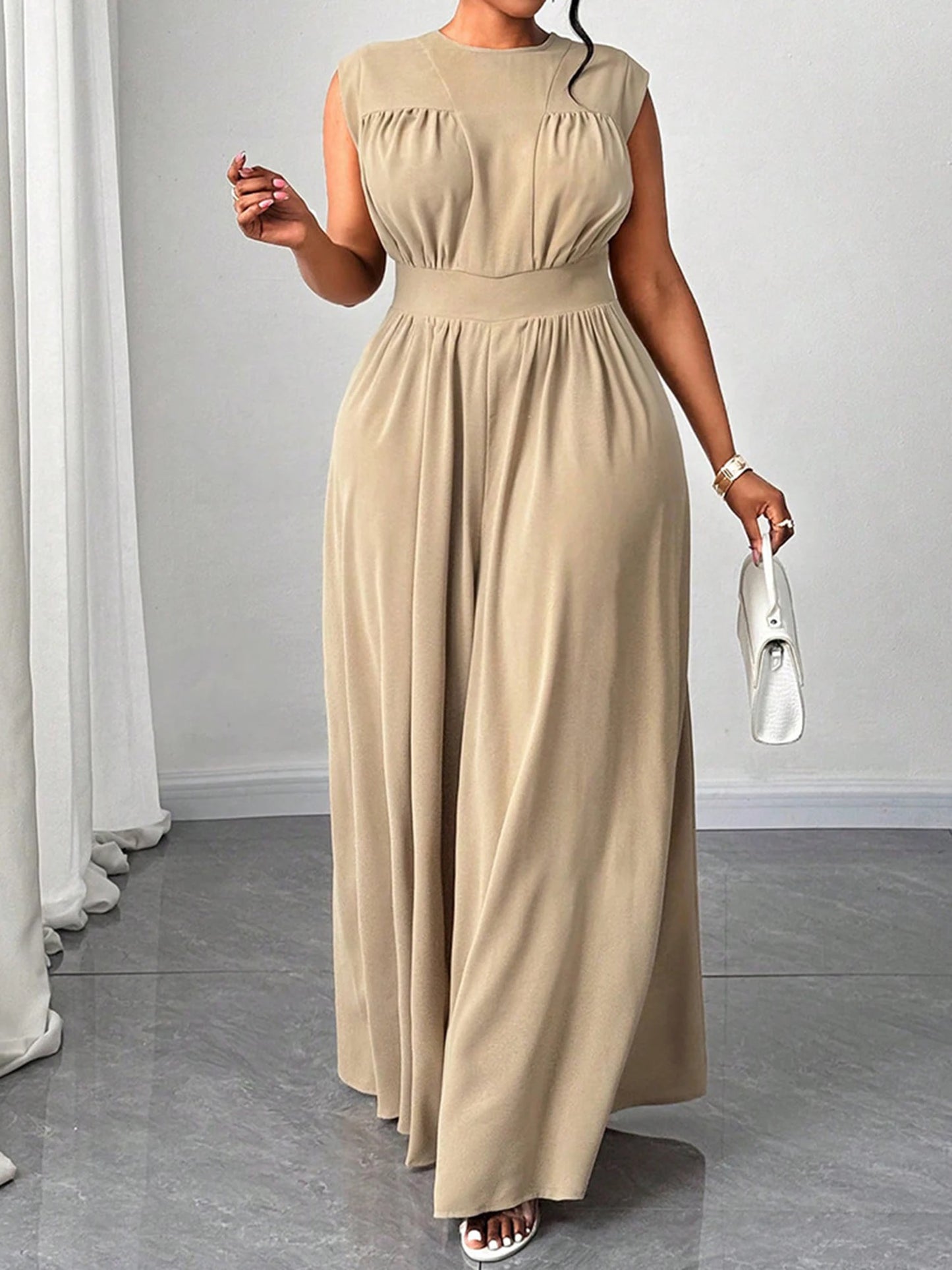 Craft of Weaving Women Floral Print Jumpsuit V-Neck Sleeveless