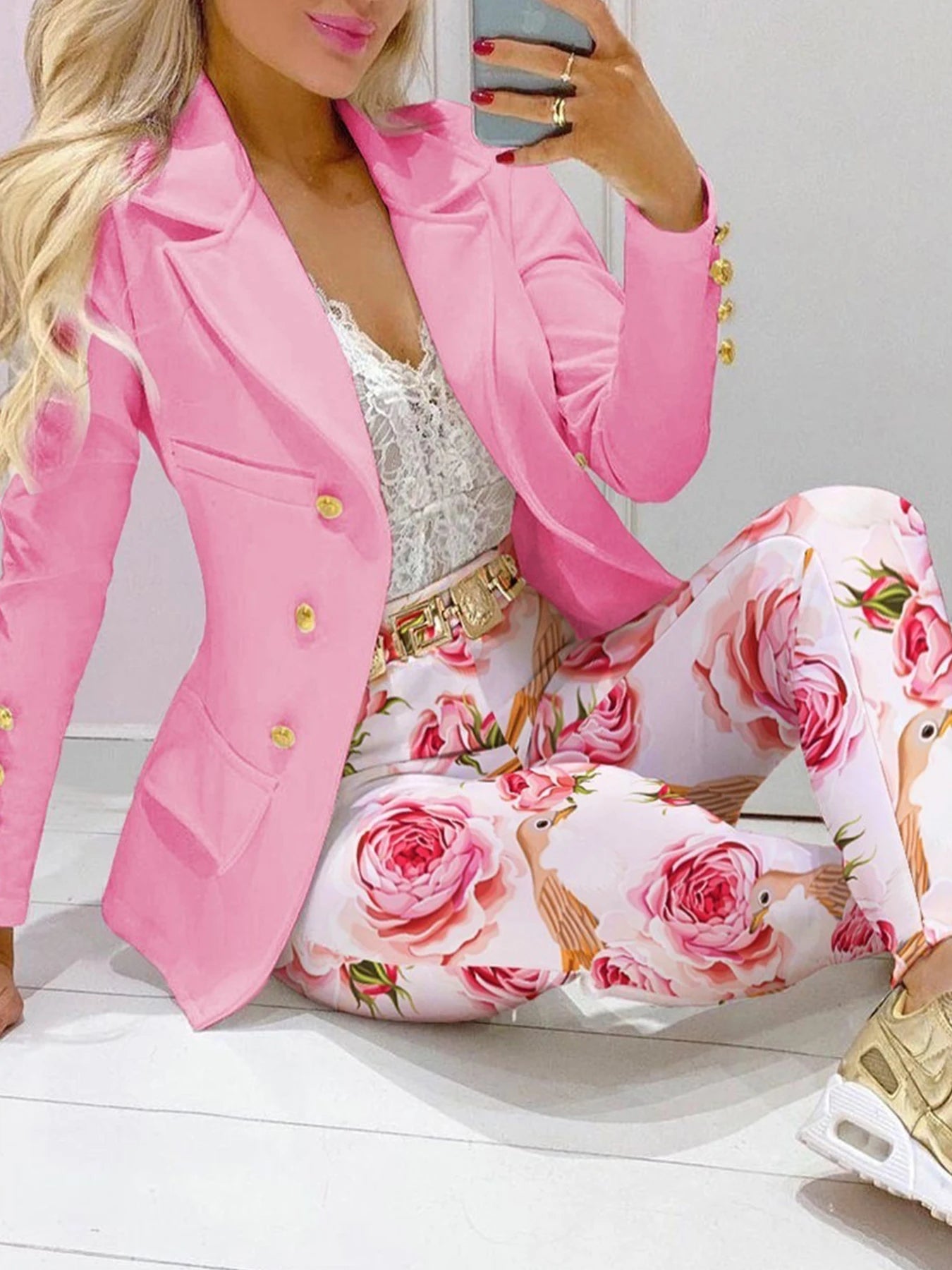CN Guangdong Women Two Piece Business Leisure Suit Jacket