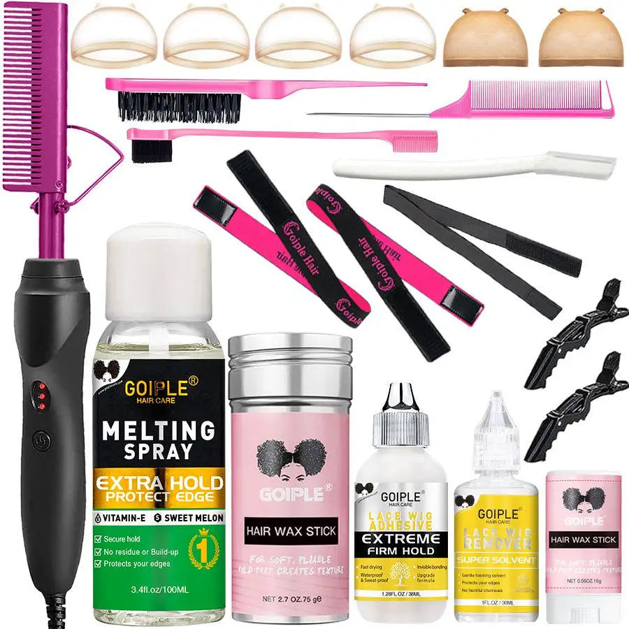 Commodity 2 In 1 Electric Comb Curling Iron Hair Tool