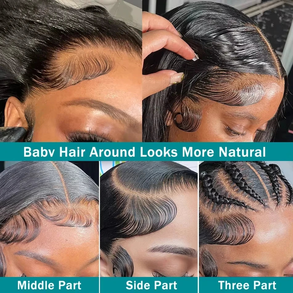 Aslmeet Remy Brazilian Hair Wig HD Transparent Lace Frontal