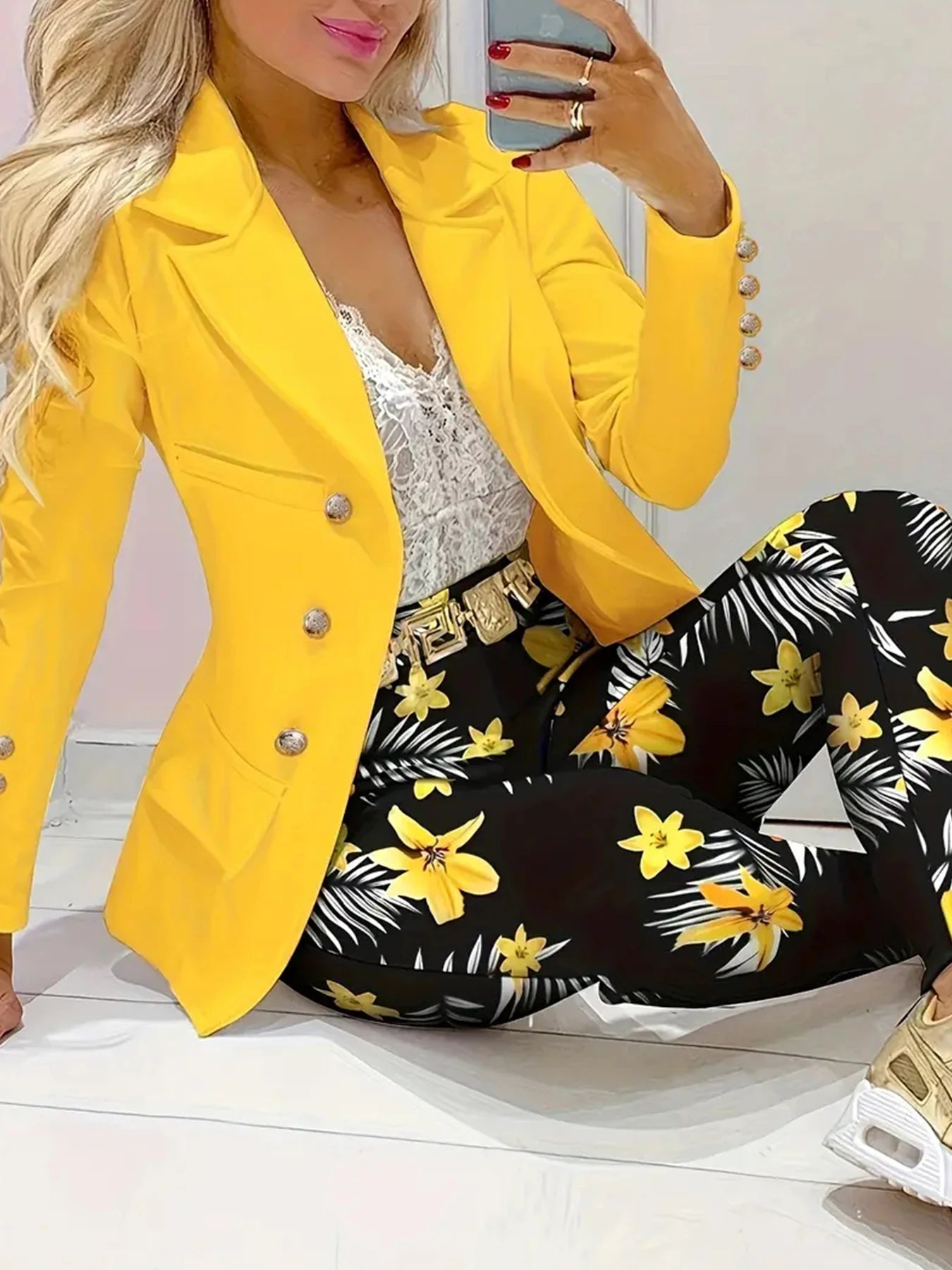 CN Guangdong Women Two Piece Business Leisure Suit Jacket