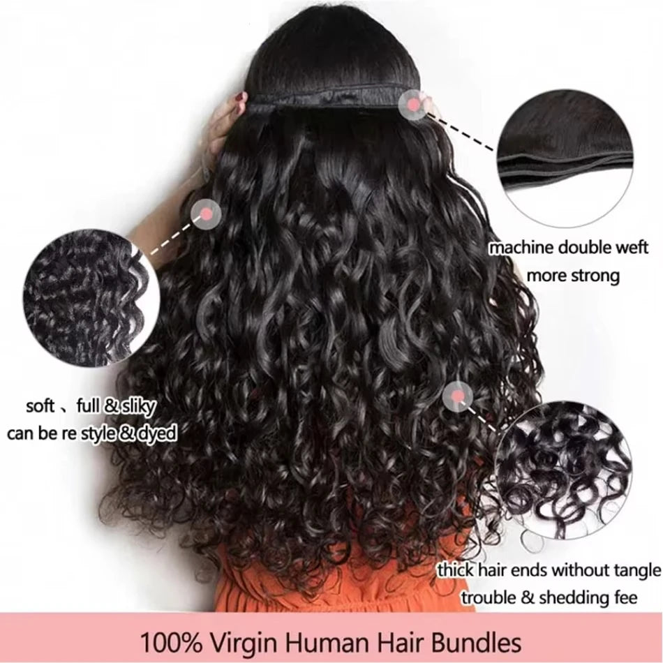 Le Mythe Brazilian Remy Deep Wave Hair Bundles Extensions