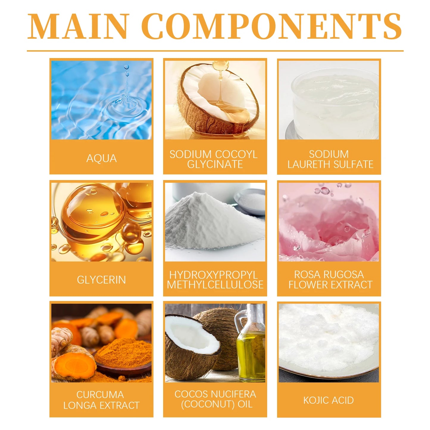 Hoygi Turmeric Cleanser Face Wash Kojic Acid Exfoliating Treatment