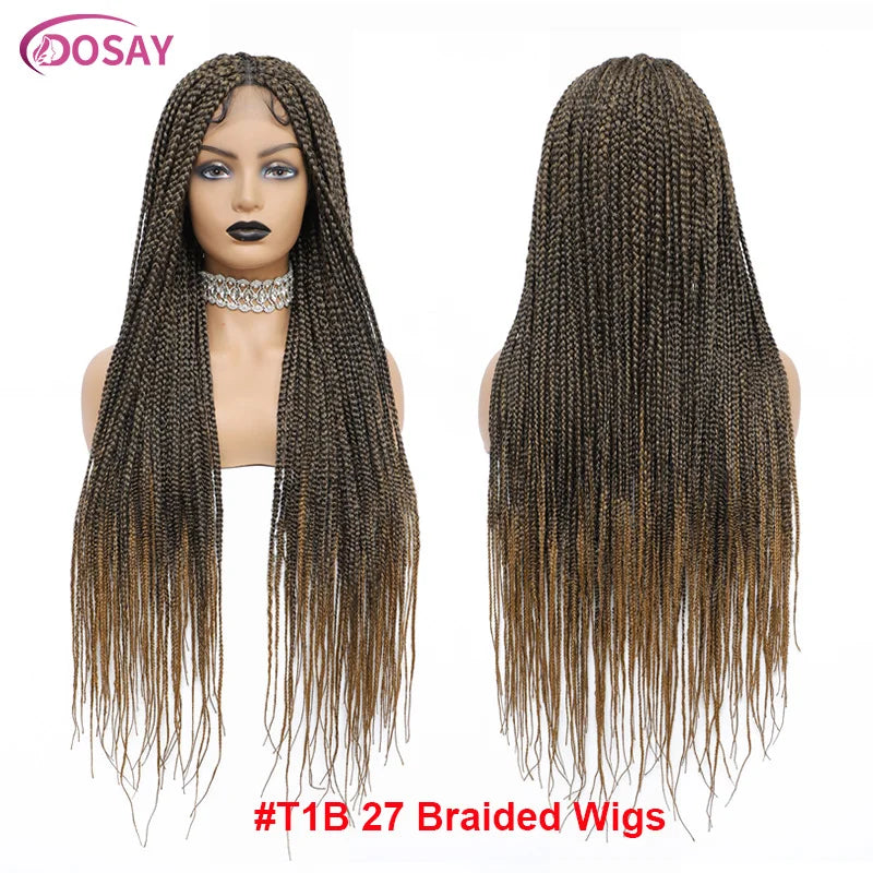 DosayCap Full Lace Knotless Cornrow Wig With Baby Hair