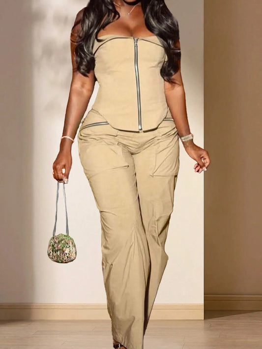 CN Guangdong Womens Bohemian Muse 2 Piece Shirt Pants