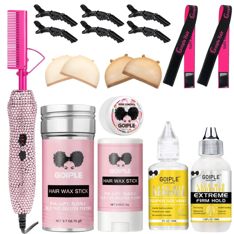 Commodity Electric Comb Hair Straightener 2in1 Curling Tool