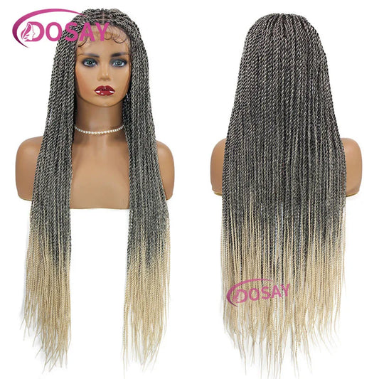 Dosay Twist Braided Wigs Box Braided Full Lace Frontal Wig