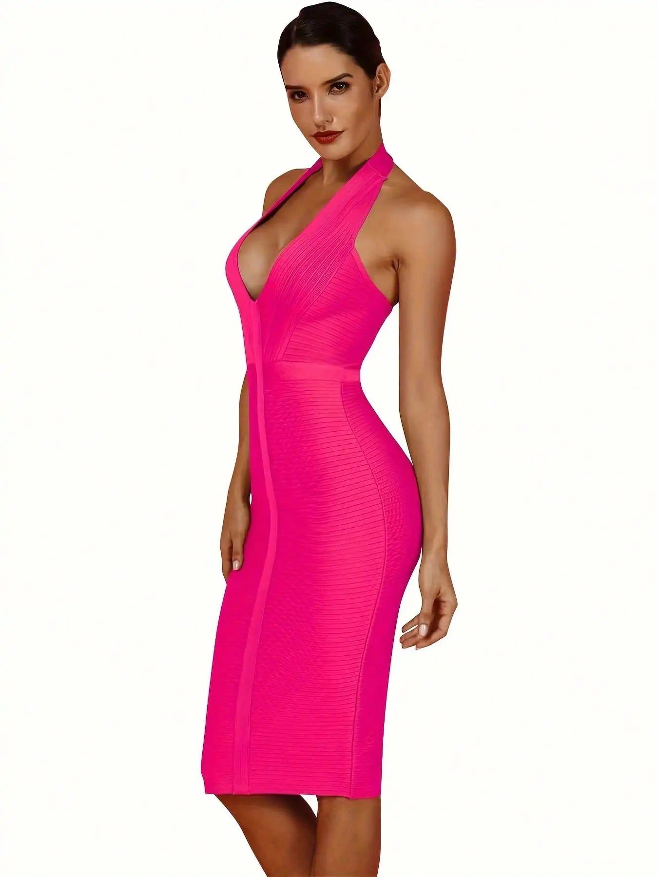 Ocstrade Bandage Dress Bodycon Evening Gown One Shoulder