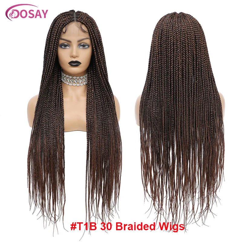 DosayCap Full Lace Knotless Cornrow Wig With Baby Hair