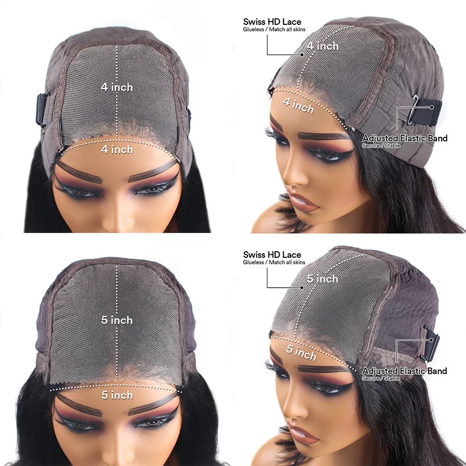 Nneka Brazilian Water Wave Lace Closure Wig Glueless Remy