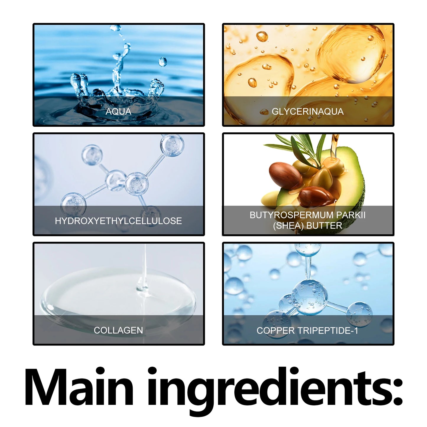 Eelhoe Copper Peptide Facial Serum Anti Aging Moisturizing