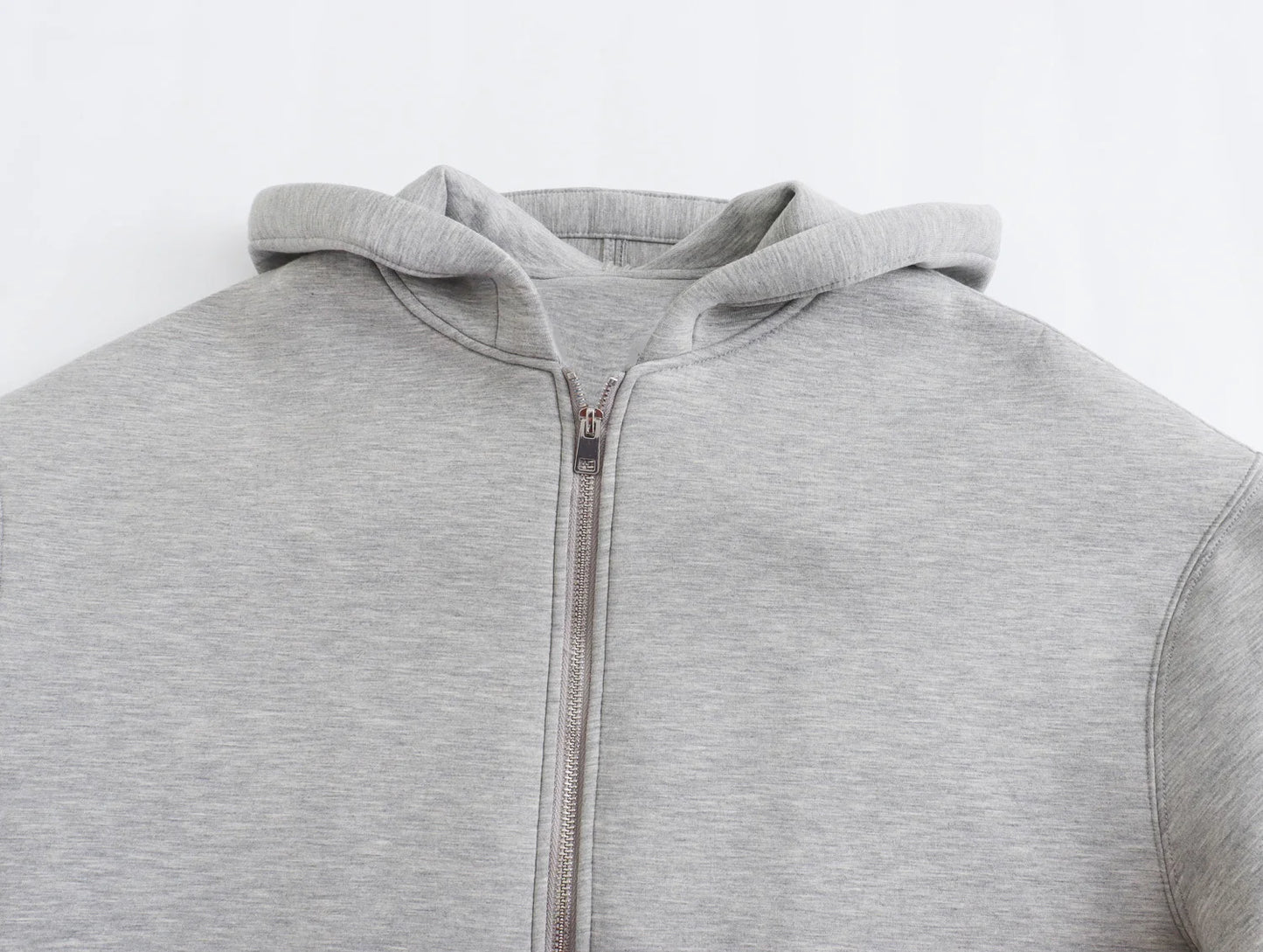 ZERAINSCN Oversize Hooded Zip Hoodie Space Cotton Coat