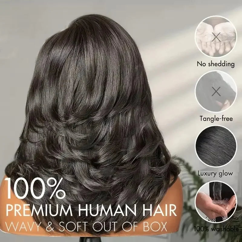 Kiss Queen Body Wave Lace Front Wig 100 Percent Human Hair