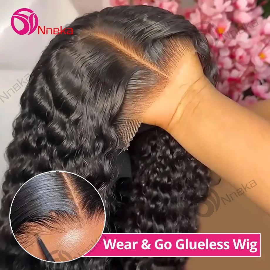 Nneka Brazilian Water Wave Lace Closure Wig Glueless Remy
