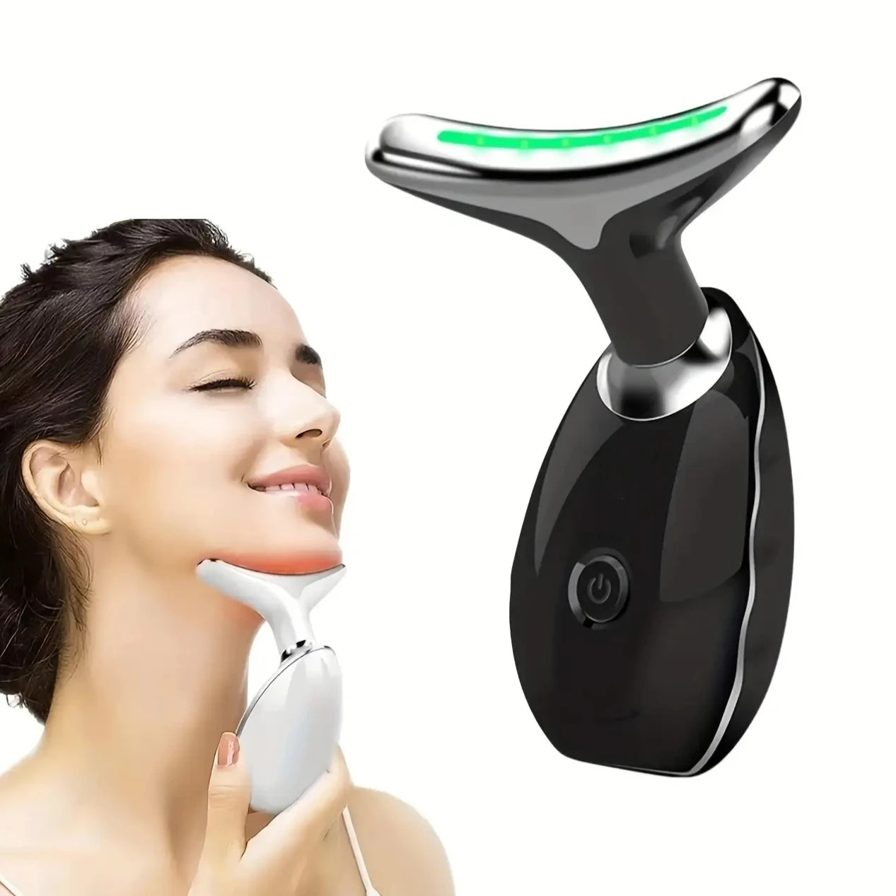 Vibrating Neck and Face Massager USB Powered 7LED Device