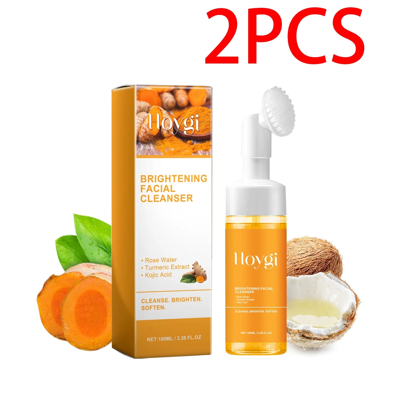 Hoygi Turmeric Cleanser Face Wash Kojic Acid Exfoliating Treatment