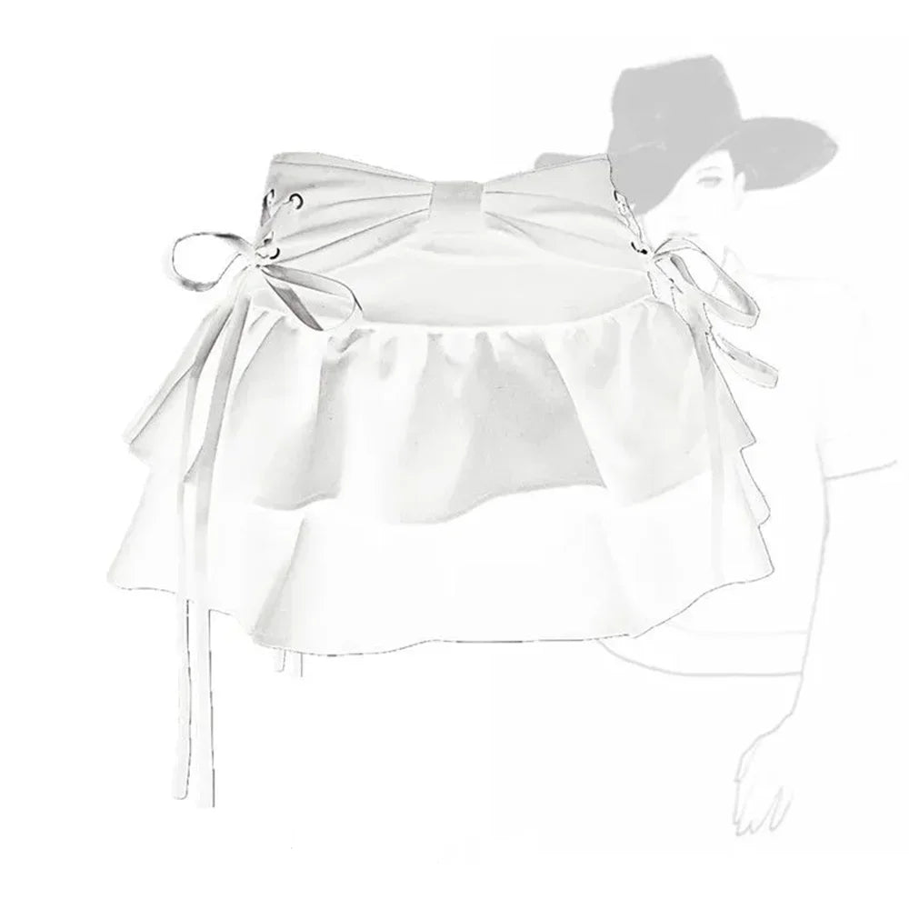 YKANGSCN Denim A Line Mini Skirt Women Streetwear Gothic