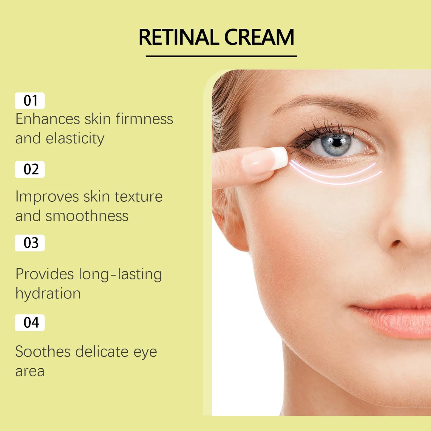Hoygi Retinol Eye Cream Anti Aging Firming Brightening
