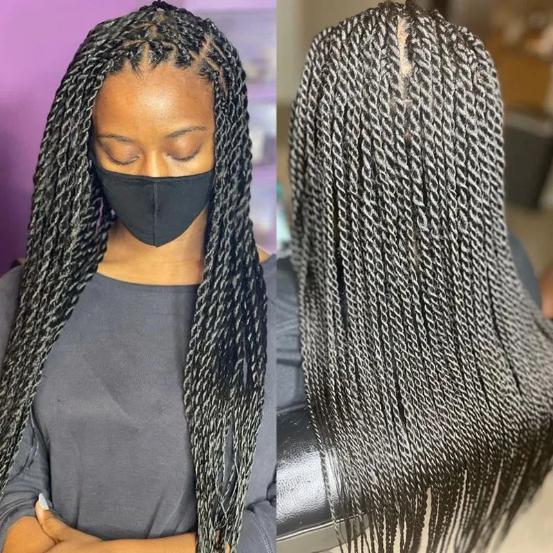 Dosay Twist Braided Wigs Box Braided Full Lace Frontal Wig