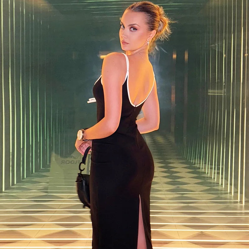 Womens Sleeveless Bodycon Evening Dress For Club Party