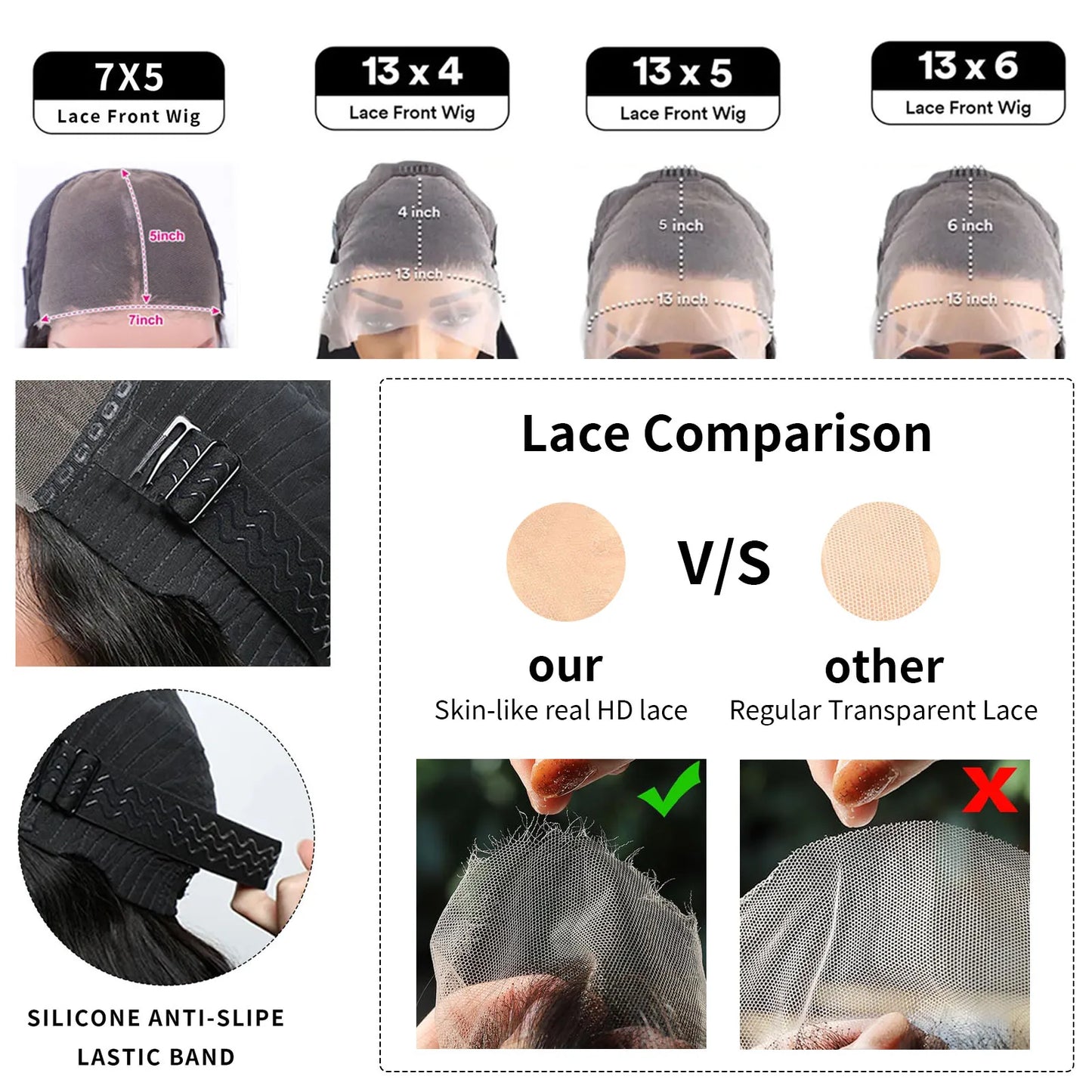 Rovess Brazilian Lace Front Wig Glueless Body Wave Luxe