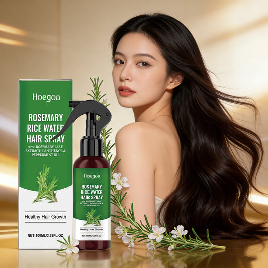HOEGOA Rosemary Rice Water Hair Growth Spray For Scalp Hydration