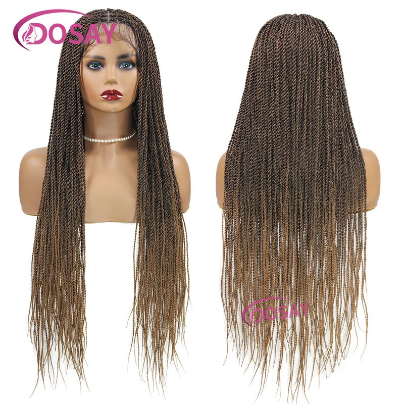 Dosay Twist Braided Wigs Box Braided Full Lace Frontal Wig