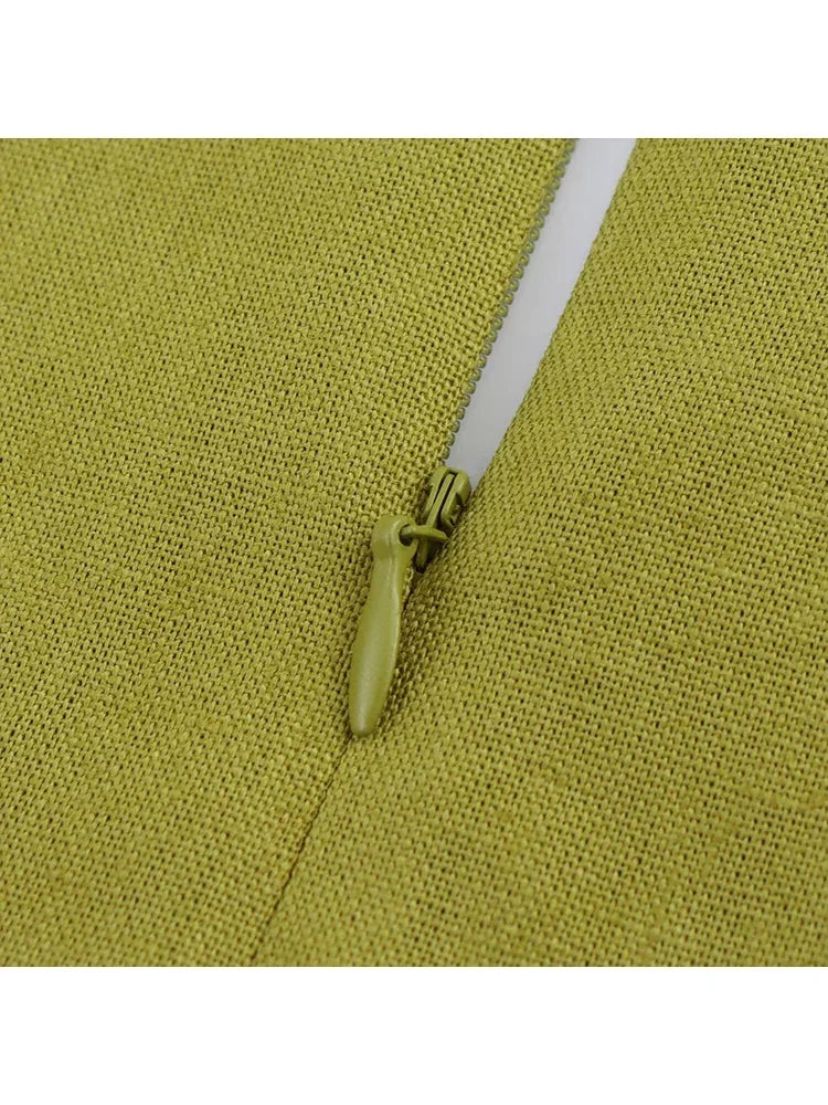 Womens A Line Long Dress With Square Neck Sleeveless Maxi