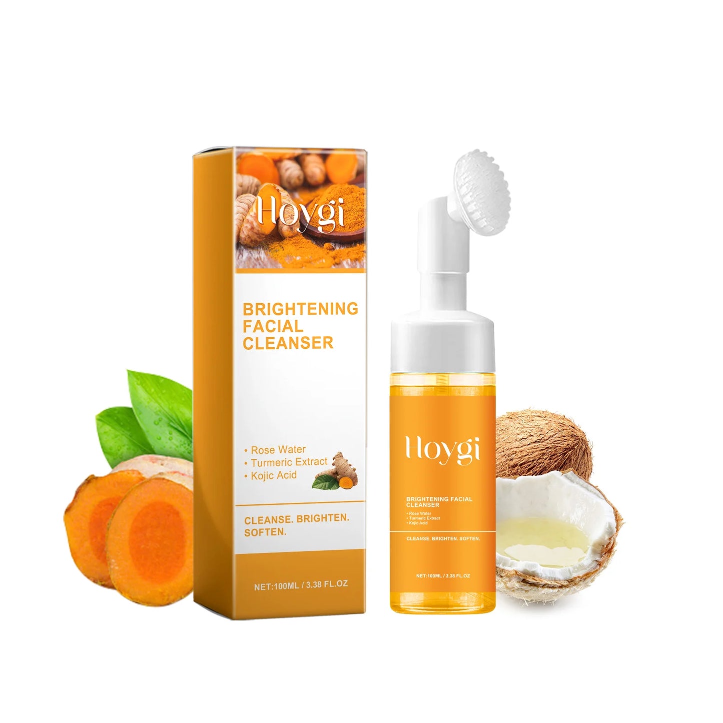 Hoygi Turmeric Cleanser Face Wash Kojic Acid Exfoliating Treatment