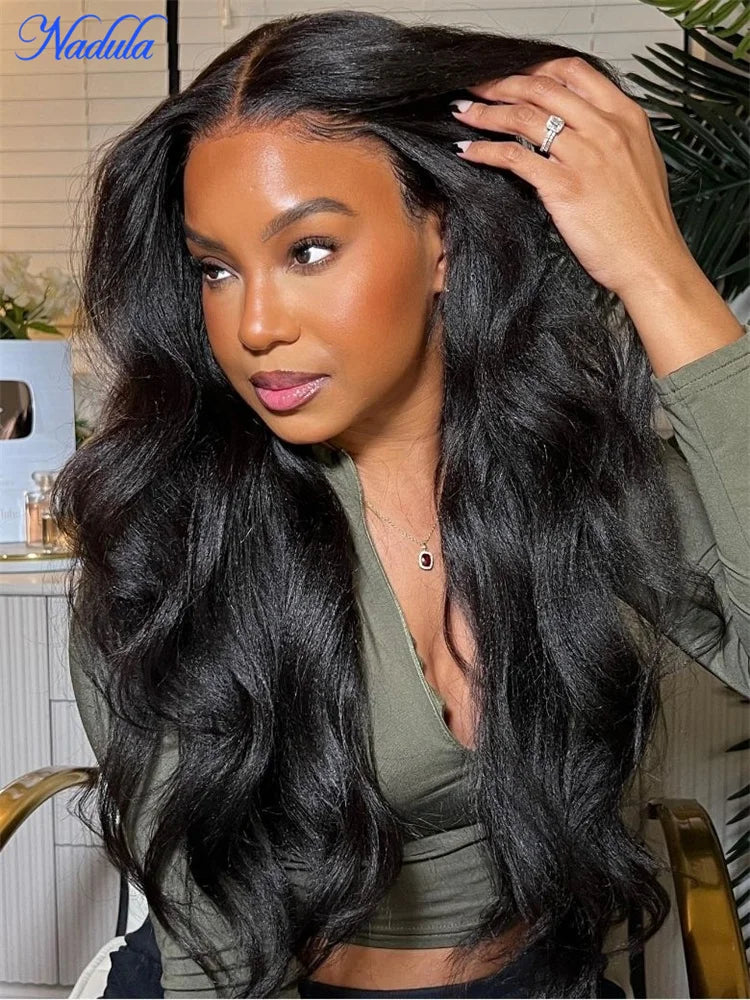 Nadula Yaki Straight Glueless Wig Human Hair Ready To Wear