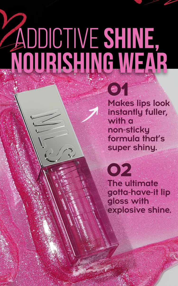 Hign-concerned 6 Color Pearl Sparkling Lip Gloss Set Waterproof Long-Lasting