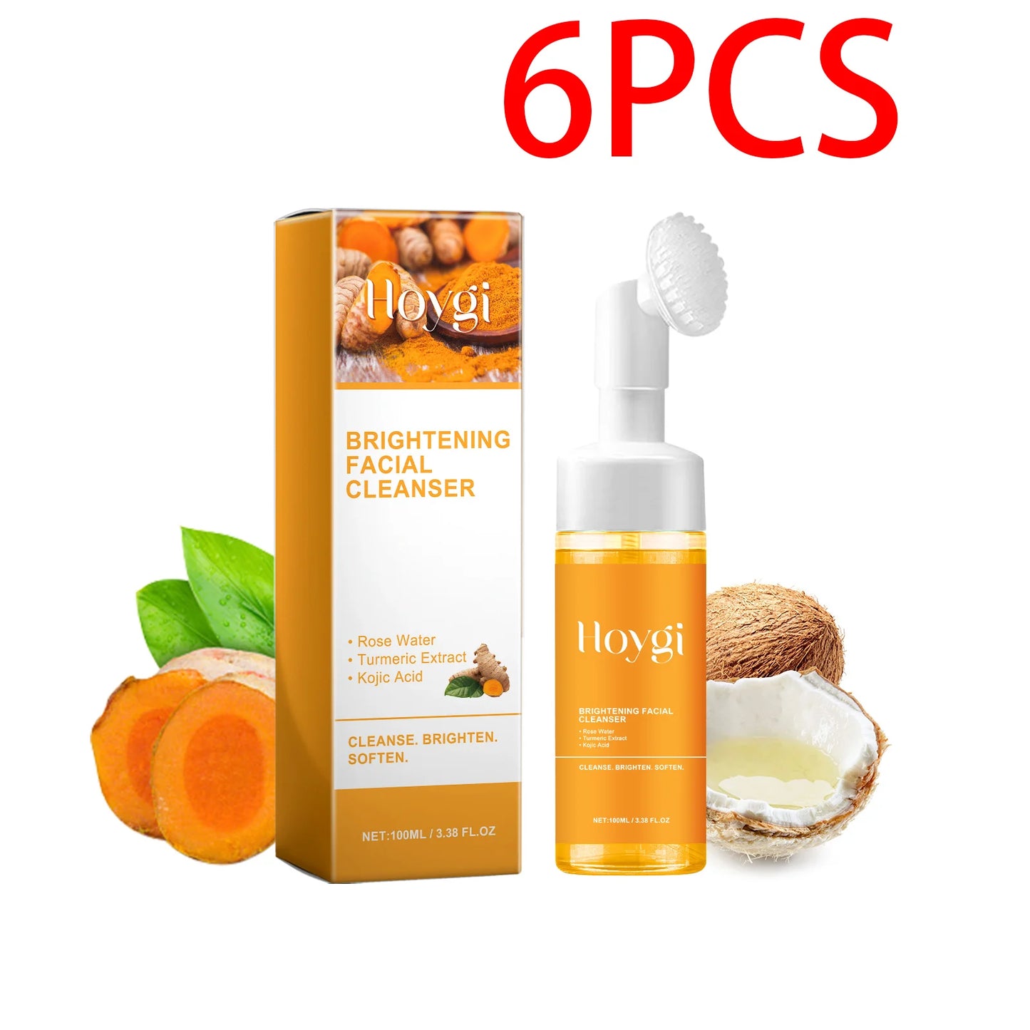 Hoygi Turmeric Cleanser Face Wash Kojic Acid Exfoliating Treatment