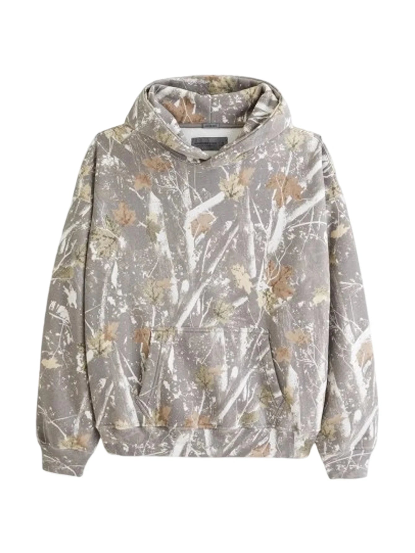Fujian Camo Hoodie For Women Oversized Maple Leaf Graphic Sweatshirt
