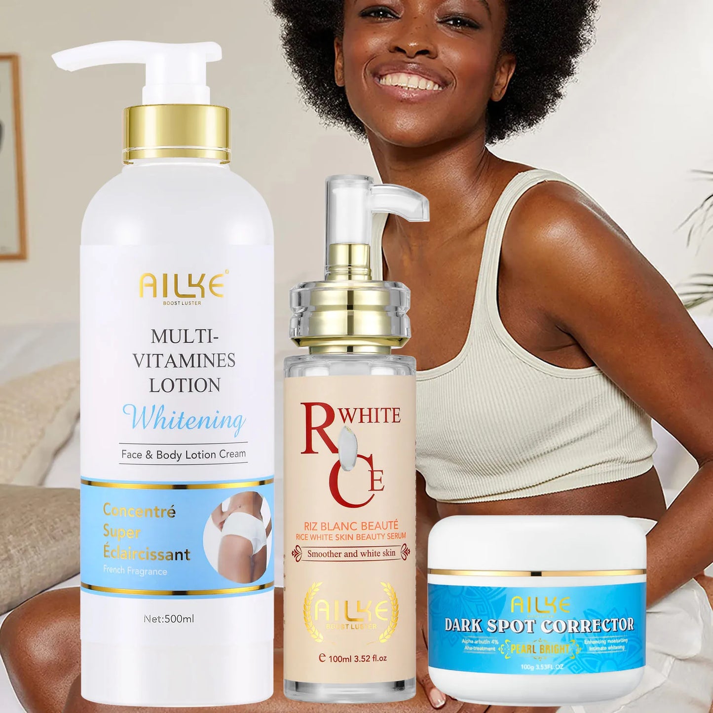 Ailke Multi Vitamin Whitening Body Lotion With B3 B5