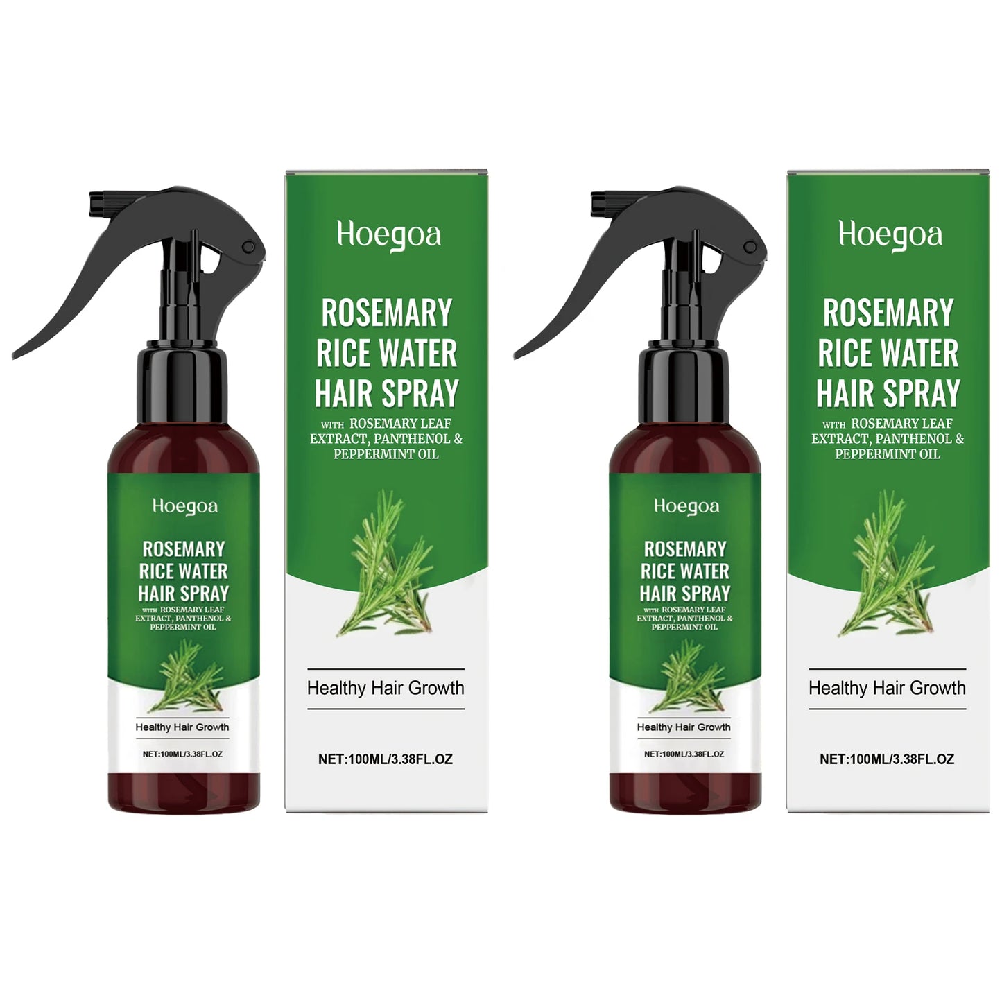 HOEGOA Rosemary Rice Water Hair Growth Spray For Scalp Hydration