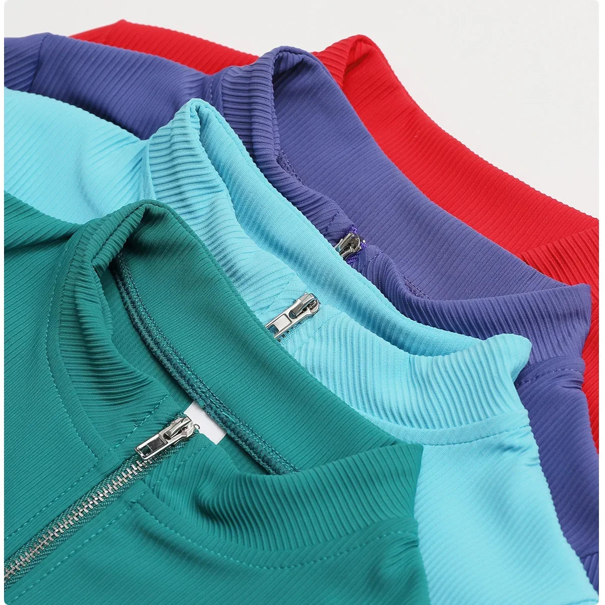 Women 3 Piece Yoga Set Jacket Bra Leggings Sportswear Gym