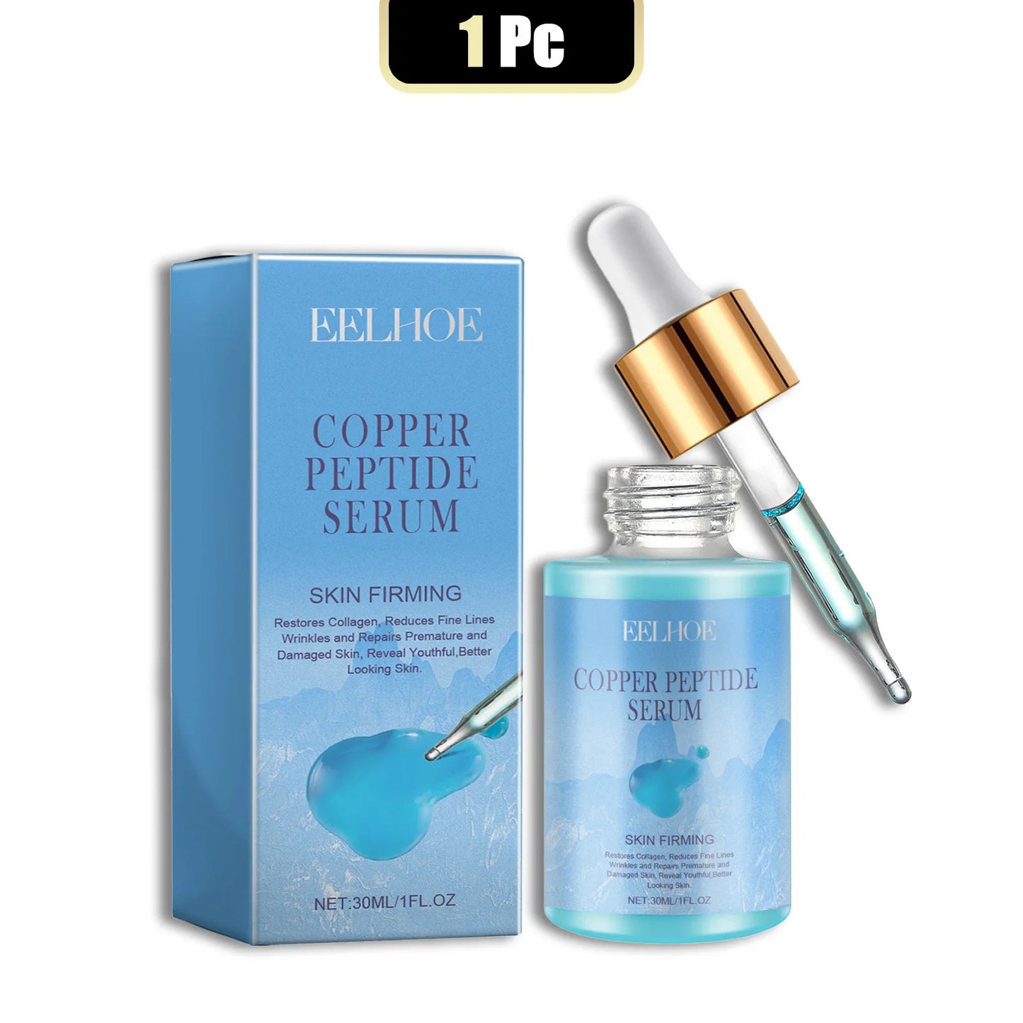 Eelhoe Copper Peptide Facial Serum Anti Aging Moisturizing