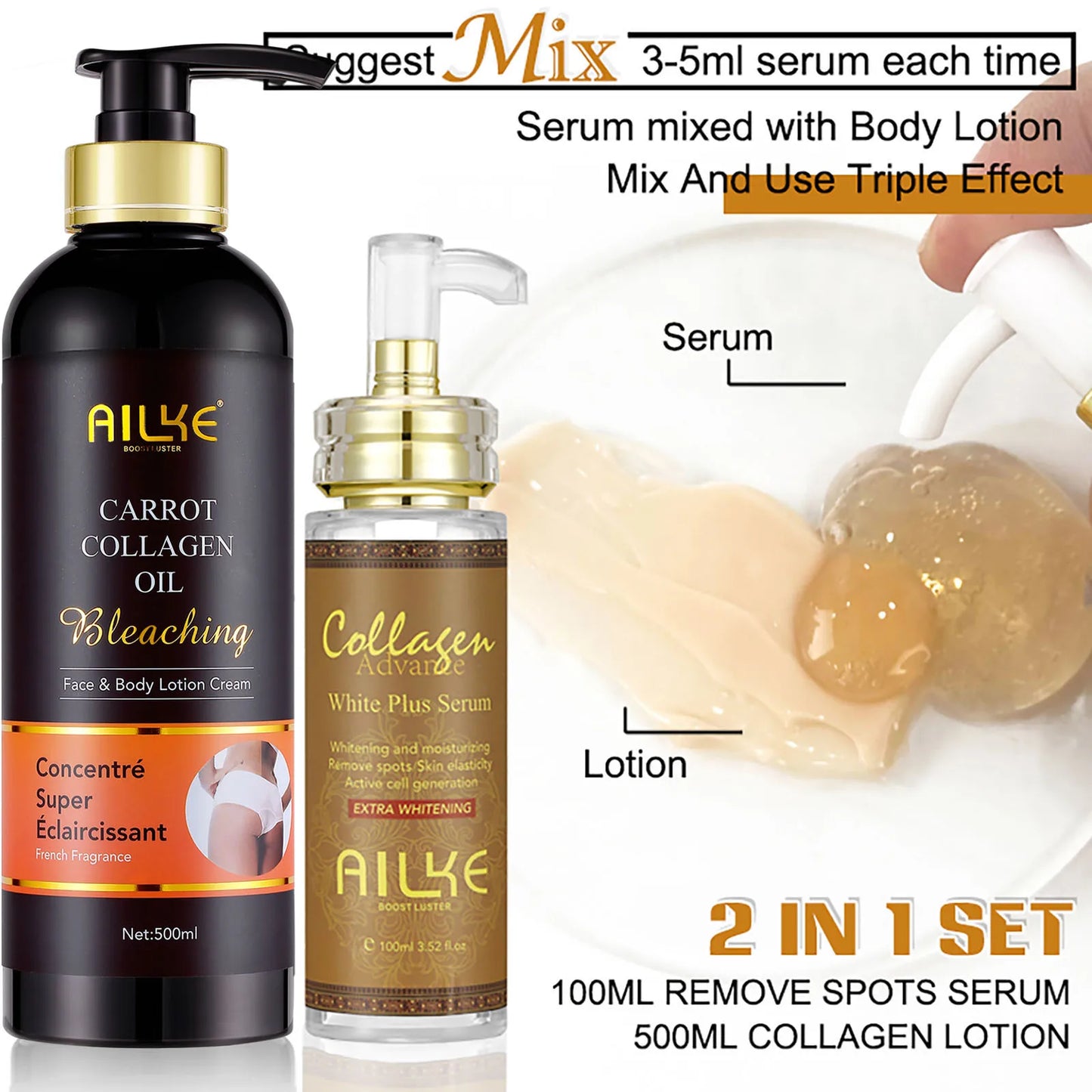 AILKE Collagen 5 In 1 Skin Care Kit For Revitalization