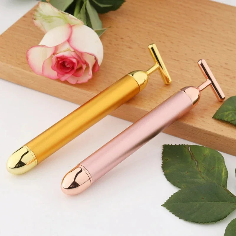 Ascott Carlo 24K Gold Beauty Roller Energy Facial Massager