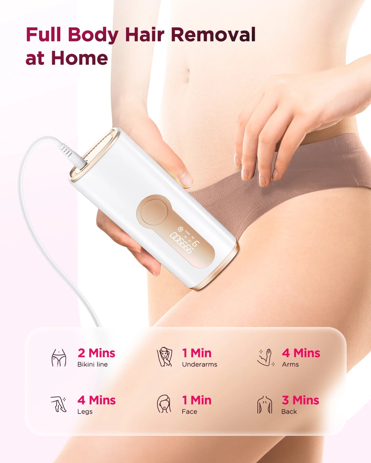 Totmizby IPL Epilator Laser Hair Removal Device For Body
