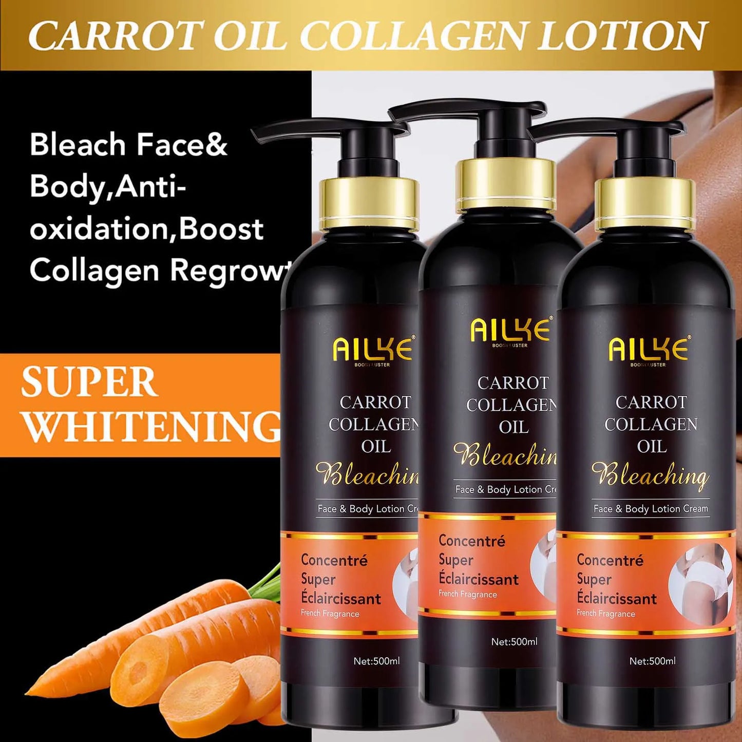AILKE Collagen Skin Care Kit Whitening Even Skin Tone