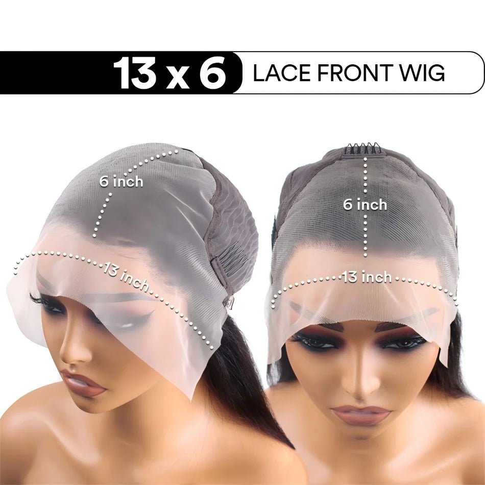 Smilegirl Lace Front Human Hair Wigs HD Transparent Lace
