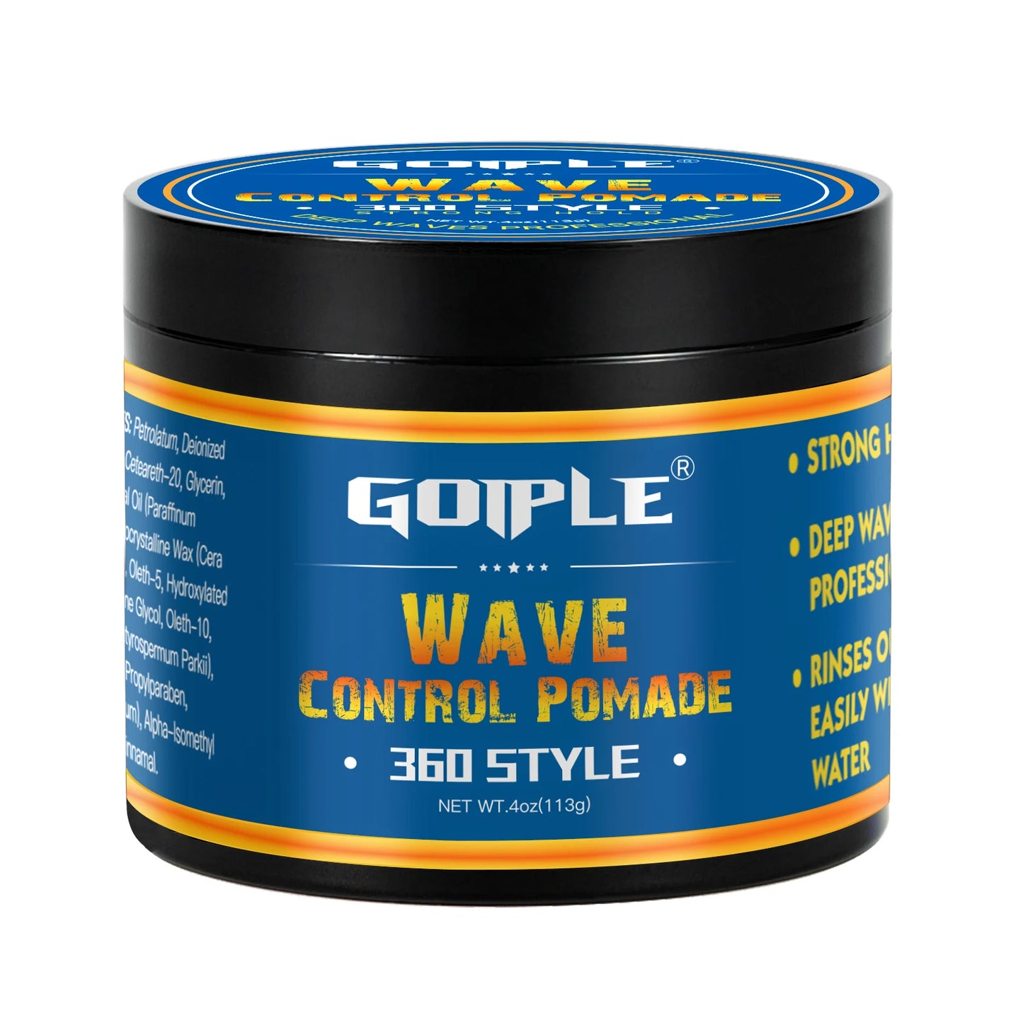 Goiple Wave Pomade Strong Hold For 360 Waves Frizz Control